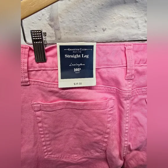 NWT Charter Club Petite Lexington Straight-Leg Jeans Size 10P - Picture 5 of 6